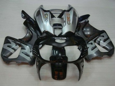 Billigste Honda CBR900RR 893 Motorrad Verkleidung 1994-1995 - Silber Grau Glanzendes Schwarz