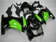 Billigste Kawasaki EX250 Motorrad Verkleidung 2008-2012 - Glanzendes Schwarz Grun