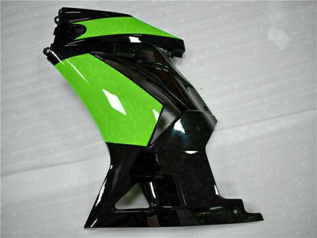 Billigste Kawasaki EX250 Motorrad Verkleidung 2008-2012 - Glanzendes Schwarz Grun