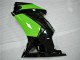 Billigste Kawasaki EX250 Motorrad Verkleidung 2008-2012 - Glanzendes Schwarz Grun