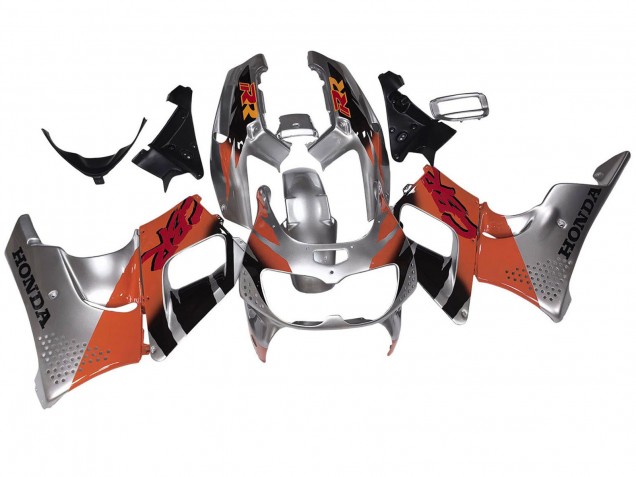 Billigste Honda CBR900RR 893 Motorrad Verkleidung 1994-1995 - Silber Orange Glanzendes Schwarz