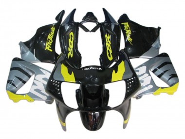 Billigste Honda CBR900RR 919 Motorrad Verkleidung 1998-1999 - Silber Gelb Glanzendes Schwarz Fireblade