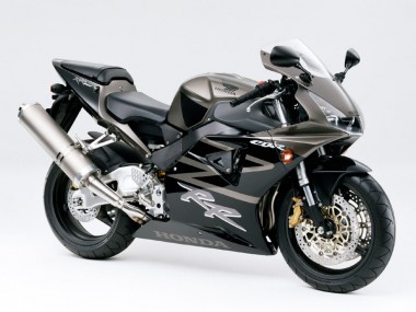 Billigste Honda CBR900RR 919 Motorrad Verkleidung 1998-1999 - Glanzendes Schwarz Weiss Aufkleber