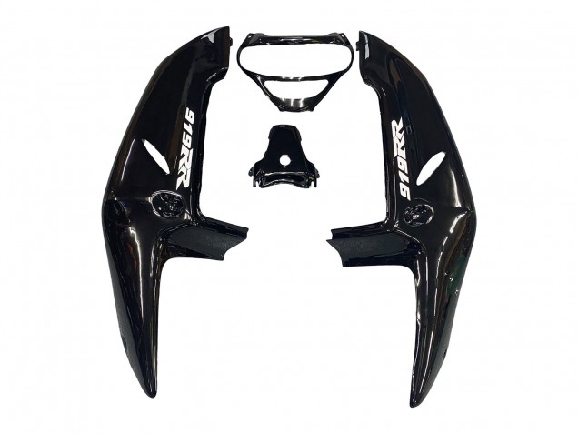 Billigste Honda CBR900RR 919 Motorrad Verkleidung 1998-1999 - Glanzendes Schwarz Weiss Aufkleber