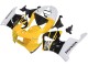 Billigste Honda CBR900RR 919 Motorrad Verkleidung 1998-1999 - Weiss Gelb Glanzendes Schwarz