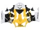 Billigste Honda CBR900RR 919 Motorrad Verkleidung 1998-1999 - Weiss Gelb Glanzendes Schwarz