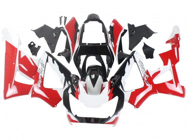 Billigste Honda CBR900RR 929 Motorrad Verkleidung 2000-2001 - Weiss Rot Glanzendes Schwarz Rennen