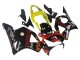 Billigste Honda CBR900RR 954 Motorrad Verkleidung 2002-2003 - Gelb Rot Glanzendes Schwarz Repsol Rossi