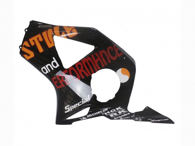 Billigste Honda CBR900RR 954 Motorrad Verkleidung 2002-2003 - Gelb Rot Glanzendes Schwarz Repsol Rossi