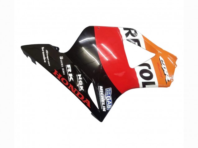 Billigste Honda CBR900RR 954 Motorrad Verkleidung Kit 2002-2003 - Orange Weiss Rot Glanzendes Schwarz Repsol