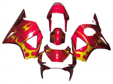 Billigste Honda CBR900RR 954 Motorrad Verkleidung 2002-2003 - Rot Gelb