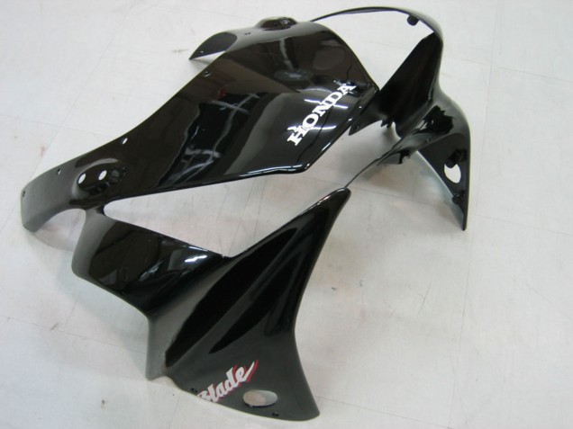 Billigste Honda CBR900RR 954 Motorrad Verkleidung 2002-2003 - Glanzendes Schwarz