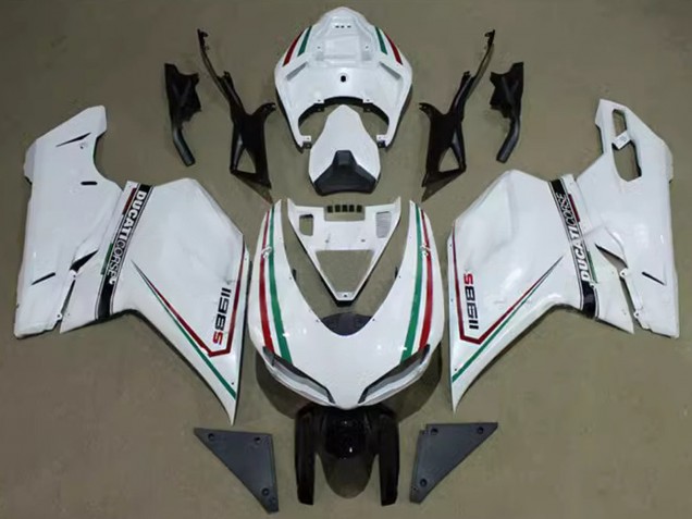 Billigste Ducati 1198 Motorrad Verkleidung 2007-2014 - Weiss Rot Grun Schwarz Corse