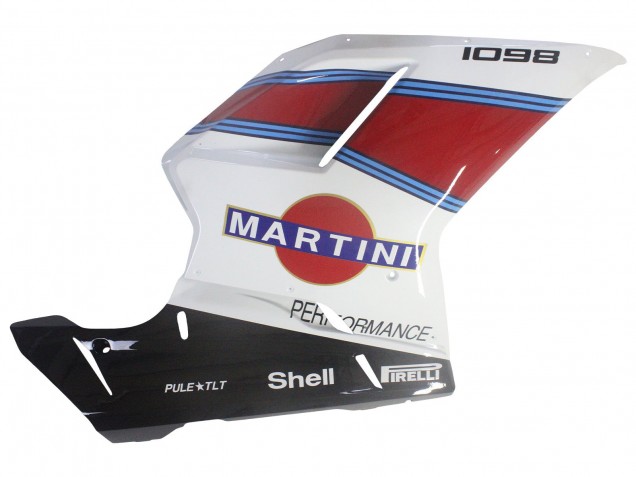 Billigste Ducati 1098 Motorrad Verkleidung 2007-2014 - Weiss Rot Blau Glanzendes Schwarz Martini