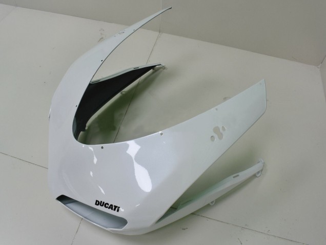 Billigste Ducati 848 Motorrad Verkleidung 2007-2014 - Weiss Matt Schwarz