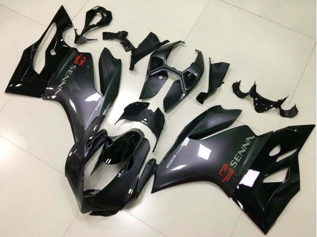 Billigste Ducati Panigale 1199 Motorrad Verkleidung 2011-2014 - Glanzendes Schwarz