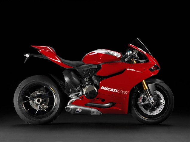 Billigste Ducati 1199 Motorrad Verkleidung 2011-2014 - Rot