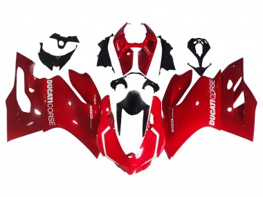 Billigste Ducati 1199 Motorrad Verkleidung 2011-2014 - Rot