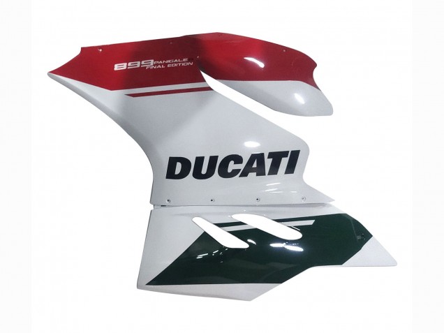 Billigste Ducati Panigale 899 Motorrad Verkleidung 2011-2014 - Weiss Rot Glanzendes Schwarz