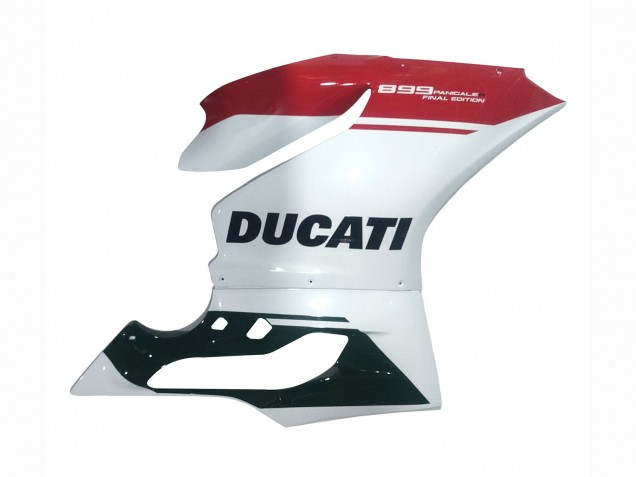 Billigste Ducati Panigale 899 Motorrad Verkleidung 2011-2014 - Weiss Rot Glanzendes Schwarz