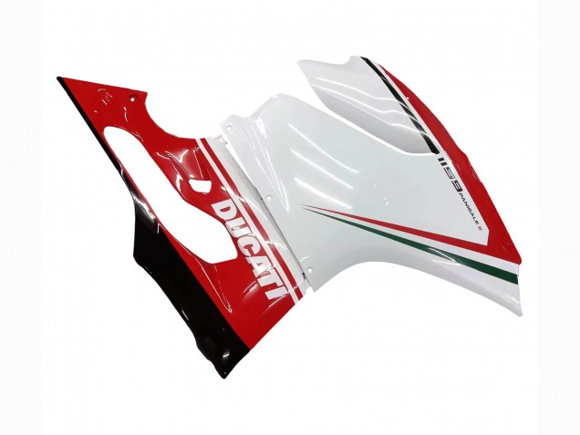 Billigste Ducati 1199 Motorrad Verkleidung 2011-2014 - Weiss Rot Grun Glanzendes Schwarz