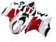 Billigste Ducati 1199 Motorrad Verkleidung 2011-2014 - Weiss Rot Glanzendes Schwarz