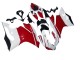 Billigste Ducati 1199 Motorrad Verkleidung 2011-2014 - Weiss Rot Glanzendes Schwarz