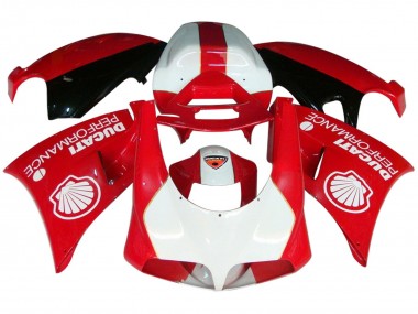 Billigste Ducati 959/1299 Motorrad Verkleidung 2015-2020 - Weiss Rot Glanzendes Schwarz Performance