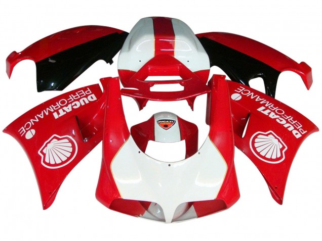 Billigste Ducati 959/1299 Motorrad Verkleidung 2015-2020 - Weiss Rot Glanzendes Schwarz Performance