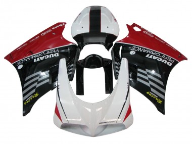 Billigste Ducati 748/916/996/998 Motorrad Verkleidung 1993-2005 - Weiss Rot Glanzendes Schwarz Rennen Performance