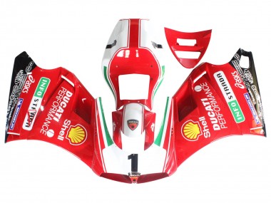 Billigste Ducati 748/916/996/998 Motorrad Verkleidung 1993-2005 - Weiss Rot Gelb Grun Glanzendes Schwarz Performance