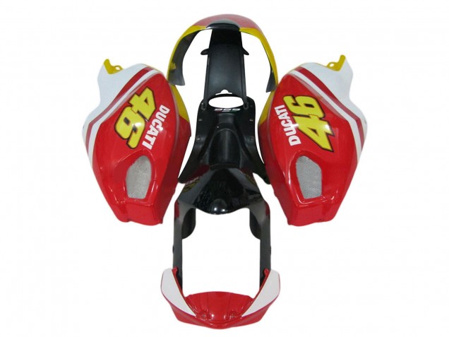 Billigste Ducati Monster 696 796 1100 1100S Motorrad Verkleidung 2008-2012 - Weiss Rot Glanzendes Schwarz Gelb 46