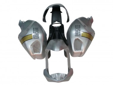 Billigste Ducati Monster 696 796 1100 1100S Motorrad Verkleidung 2008-2012 - Silber Gold