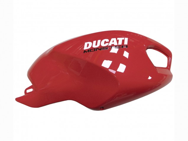 Billigste Ducati Monster 696 796 1100 1100S Motorrad Verkleidung 2008-2012 - Rot Weiss