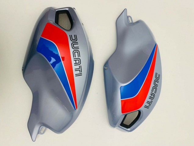 Billigste Ducati Monster 696 796 1100 1100S Motorrad Verkleidung 2008-2012 - Silber Rot Blau