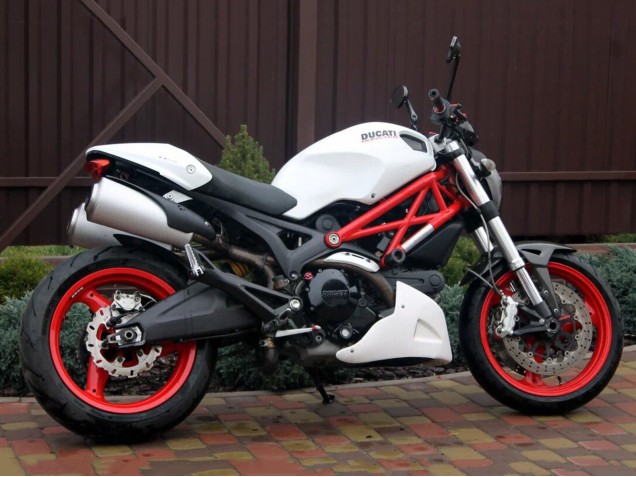 Billigste Ducati Monster 696 796 1100 1100S Motorrad Verkleidung 2008-2012 - Weiss