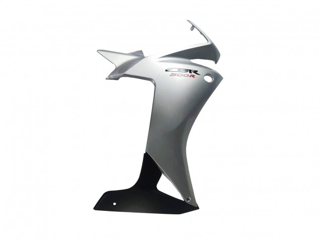 Billigste Honda CBR500R Motorrad Verkleidung 2013-2015 - Silber Glanzendes Schwarz
