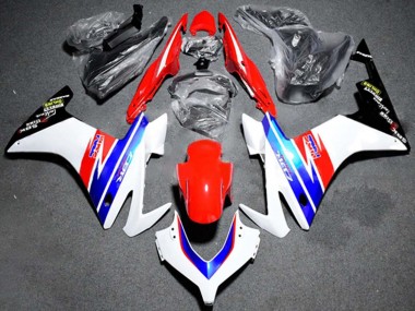 Billigste Honda CBR500R Motorrad Verkleidung 2013-2015 - Weiss Rot Blau HRC
