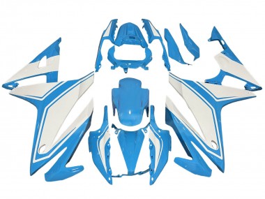 Billigste Honda CBR500R Motorrad Verkleidung 2016-2018 - Hellblau Weiss