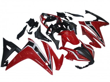 Billigste Honda CBR500R Motorrad Verkleidung 2016-2018 - Rot Weiss Matt Schwarz