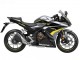 Billigste Honda CBR500R Motorrad Verkleidung 2022-2023 - Silber Gelb Glanzendes Schwarz