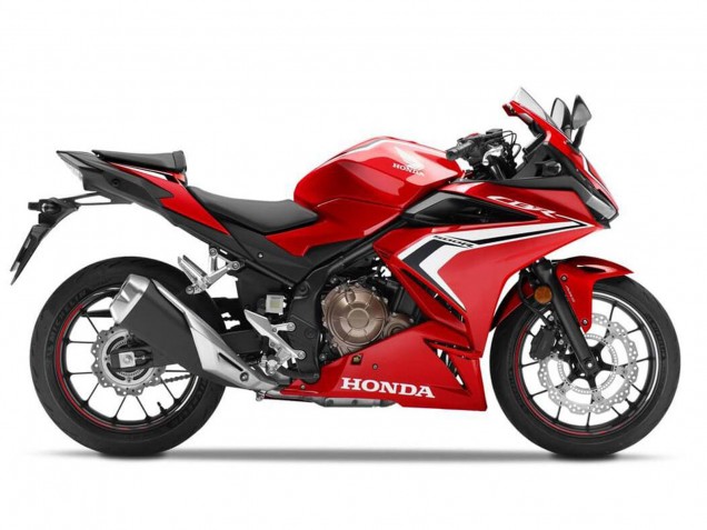 Billigste Honda CBR500R Motorrad Verkleidung 2022-2023 - Rot Weiss Schwarz