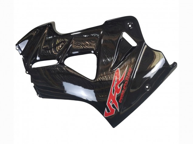 Billigste Honda VFR 800 Motorrad Verkleidung 1998-2001 - Glanzendes Schwarz Rot Aufkleber