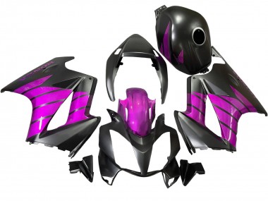 Billigste Honda VFR 800 Motorrad Verkleidung 2002-2013 - Lila Matt Schwarz