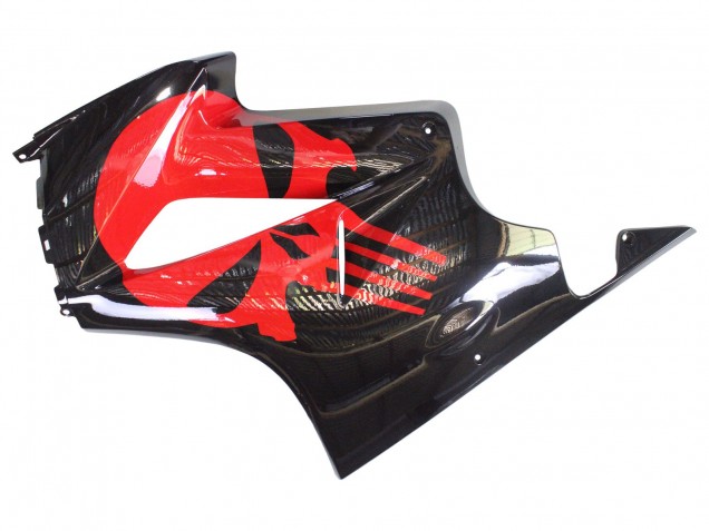 Billigste Honda VFR 800 Motorrad Verkleidung 2002-2013 - Glanzendes Schwarz Rot
