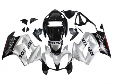 Billigste Honda VFR 800 Motorrad Verkleidung 2002-2013 - Silber Glanzendes Schwarz Repsol