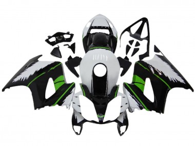 Billigste Honda VFR 800 Motorrad Verkleidung 2002-2013 - Weiss Grun Glanzendes Schwarz