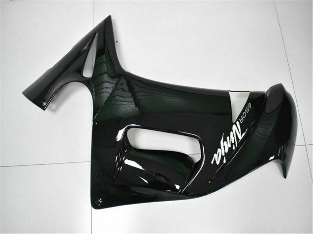 Billigste Kawasaki EX650 Motorrad Verkleidung 2006-2008 - Glanzendes Schwarz Weiss