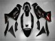 Billigste Kawasaki EX650 Motorrad Verkleidung 2006-2008 - Glanzendes Schwarz Rot Flamme