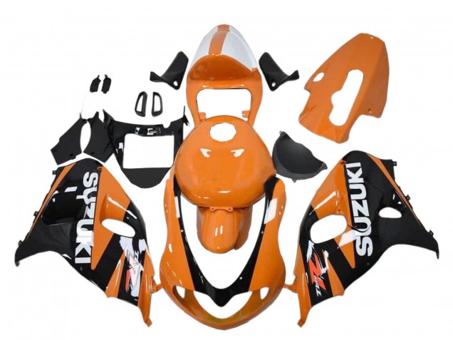 Billigste Suzuki TL1000R Motorrad Verkleidung 1998-2003 - Orange Schwarz Weiss